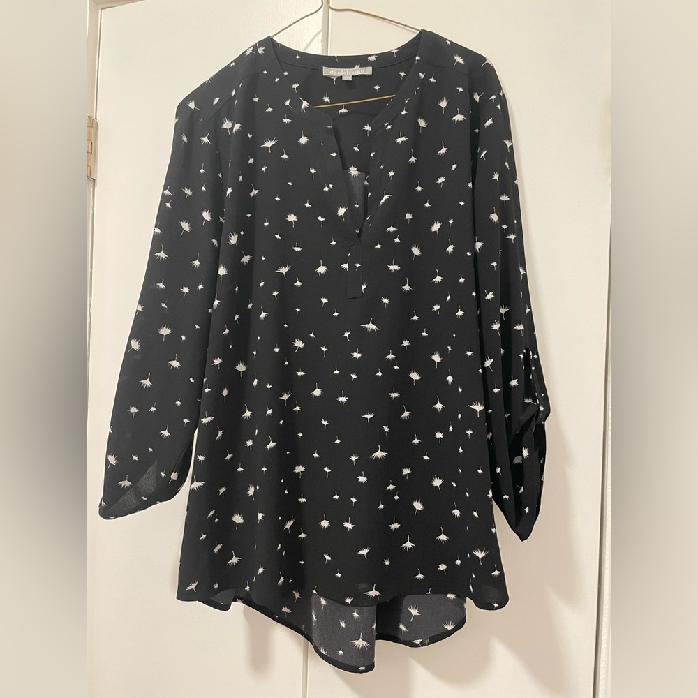 Black Daniel Rainn long sleeve blouse